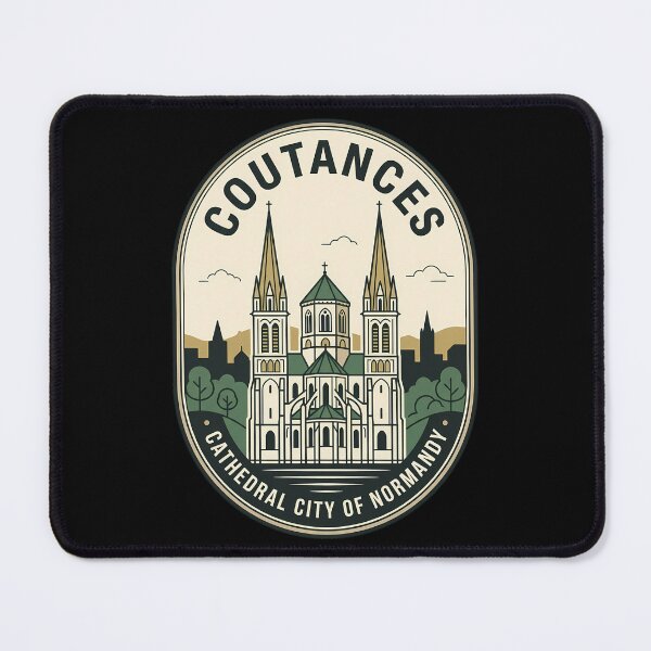 Item preview, Coutances Cathedral France Vintage Travel Emblem designed and sold by k3rstman1.