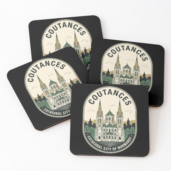 Item preview, Coutances Cathedral France Vintage Travel Emblem designed and sold by k3rstman1.