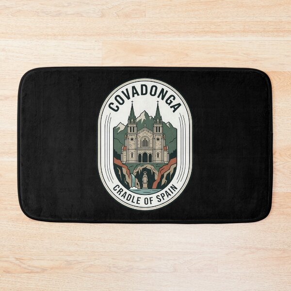 Item preview, Covadonga Spain Basilica Vintage Travel Emblem designed and sold by k3rstman1.