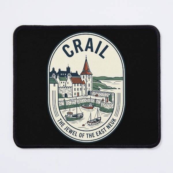 Item preview, Crail Scotland Harbor Vintage Travel Emblem designed and sold by k3rstman1.