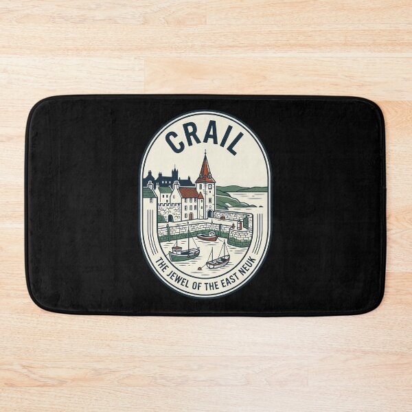 Item preview, Crail Scotland Harbor Vintage Travel Emblem designed and sold by k3rstman1.