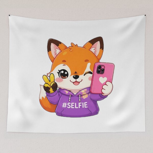 Item preview, Selfie Queen Fox designed and sold by DailyDoodlesBySumbul.