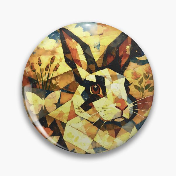 Item preview, Collage Cubist Rabbit designed and sold by Cathedral of Curiosity.
