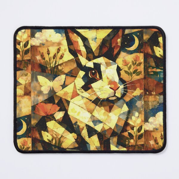Item preview, Collage Cubist Rabbit designed and sold by Cathedral of Curiosity.