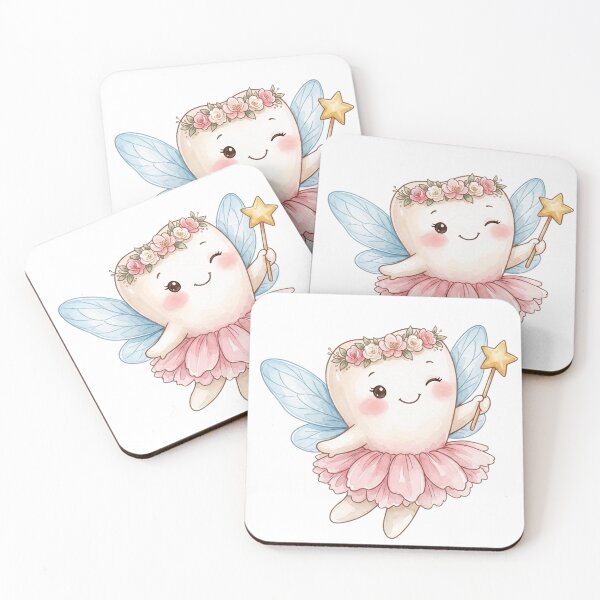 Item preview, Cute Tooth Fairy Flying | Watercolor Fairy Tooth designed and sold by Mommy-Smile.