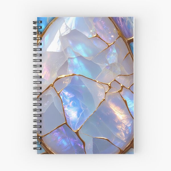 Item preview, Opal and Gold Luxury Gemstone Kintsugi Graphic Design designed and sold by caseluv.