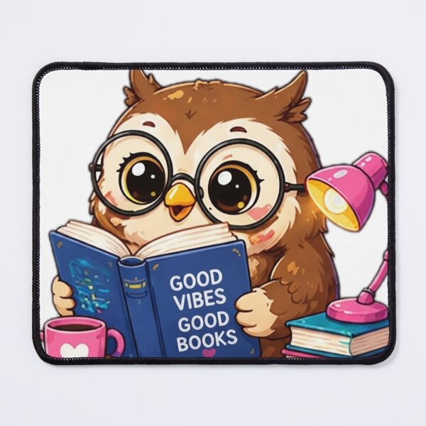 Item preview, Bookworm Owl Reader designed and sold by DailyDoodlesBySumbul.