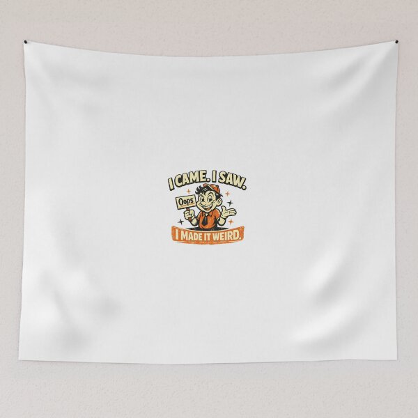 Item preview, I Came I Saw I Made It Weird Funny Retro Vintage designed and sold by EchoWear-10M.