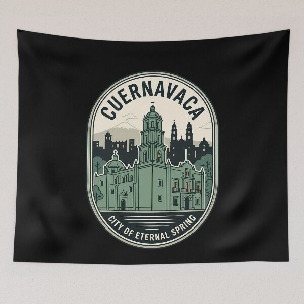 Item preview, Cuernavaca Mexico Vintage Travel Emblem Badge designed and sold by k3rstman1.