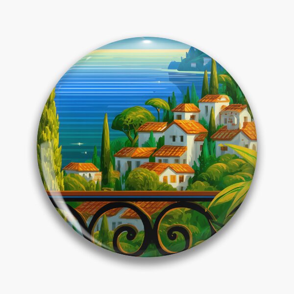 Item preview, Charming Espresso View with Scenic Landscape designed and sold by Artessie.