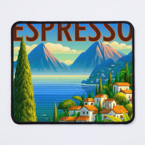 Item preview, Charming Espresso View with Scenic Landscape designed and sold by Artessie.