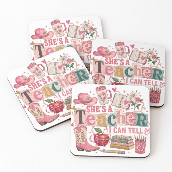Item preview, Shes A Teacher I Can Tell Coquette Western Cute Classroom Back To School designed and sold by VGAfanatic.