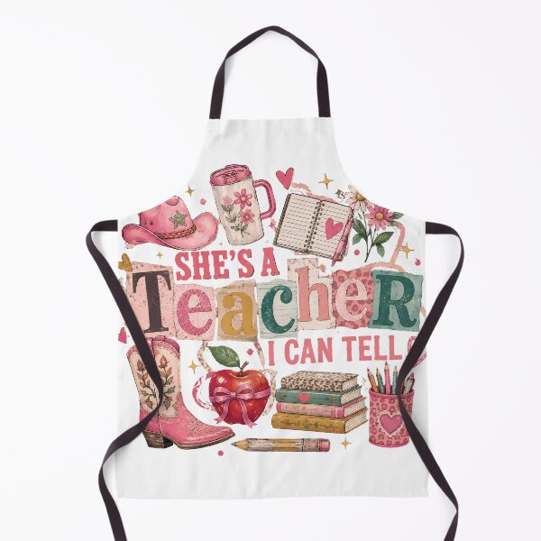 Item preview, Shes A Teacher I Can Tell Coquette Western Cute Classroom Back To School designed and sold by VGAfanatic.