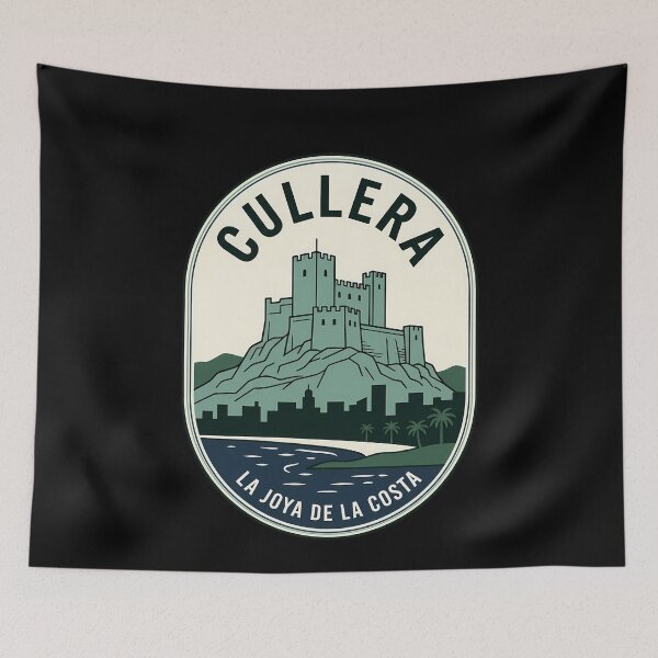 Item preview, Cullera Spain Castle Vintage Travel Emblem designed and sold by k3rstman1.