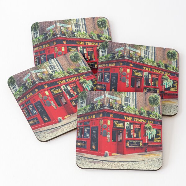 Item preview, Pub Temple Bar de Dublín, Irlanda | Decoración de pared de bar irlandés | Lámina de la ciudad de Dublín designed and sold by DigitalChickHub.