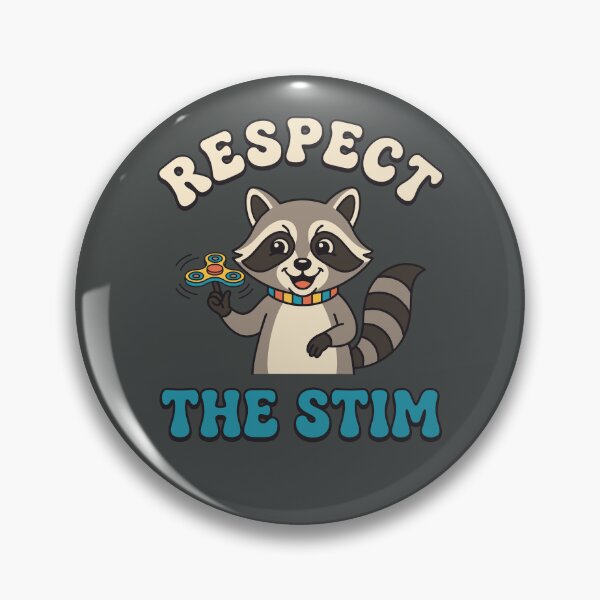 Item preview, Funny Raccoon Respect The Stim Retro designed and sold by DigitalGlade.