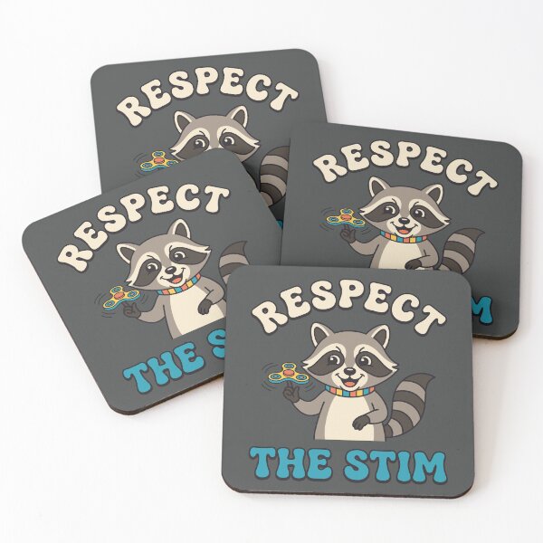 Item preview, Funny Raccoon Respect The Stim Retro designed and sold by DigitalGlade.