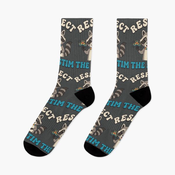 Item preview, Funny Raccoon Respect The Stim Retro designed and sold by DigitalGlade.
