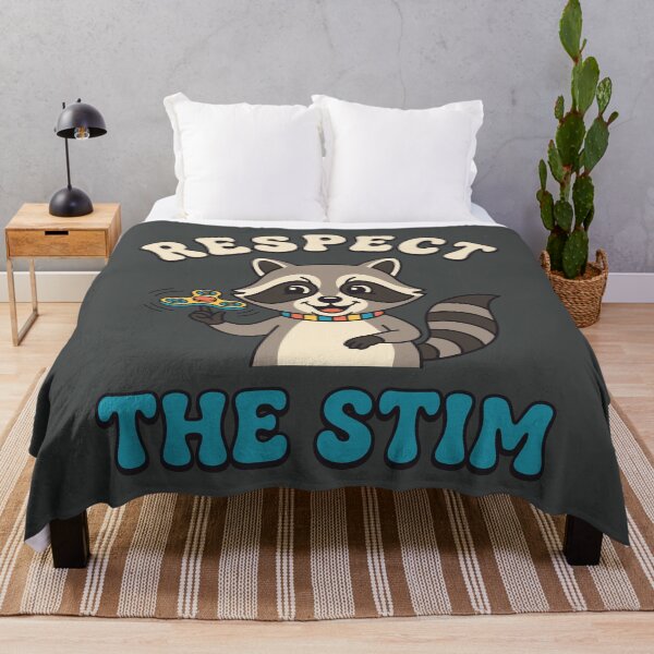 Item preview, Funny Raccoon Respect The Stim Retro designed and sold by DigitalGlade.