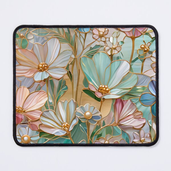 Item preview, Romantic Wildflower Stained Glass Effect Graphic Design designed and sold by caseluv.