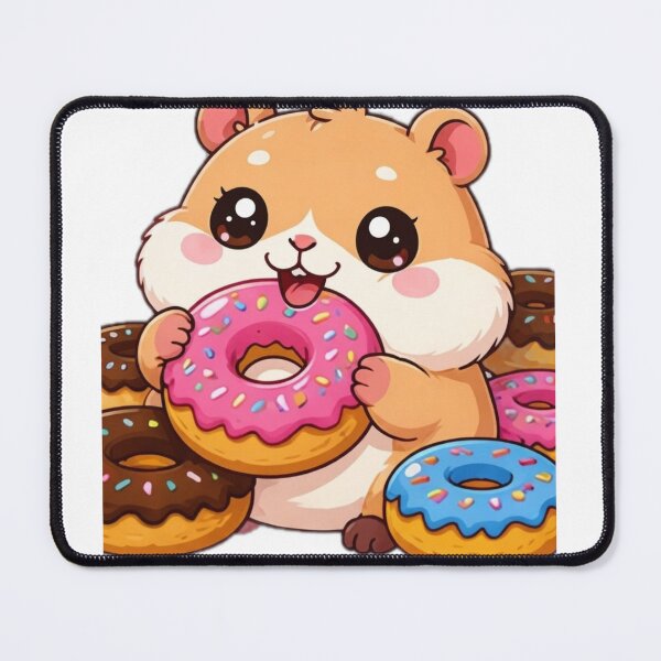Item preview, Donut Lover Hamster designed and sold by DailyDoodlesBySumbul.