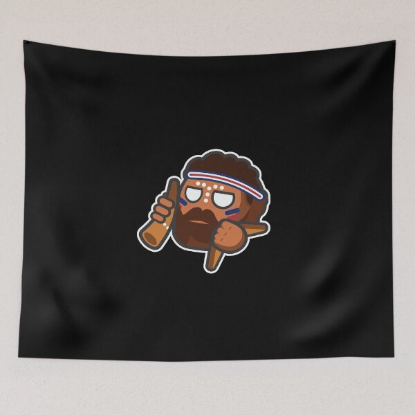 Item preview, Aboriginal Australian Cartoon Character with Boomerang & Didgeridoo designed and sold by Torket-y.