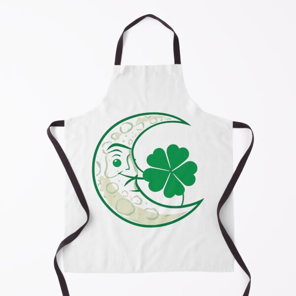 Item preview, Moon & four-leaf clover designed and sold by Lucky 777.