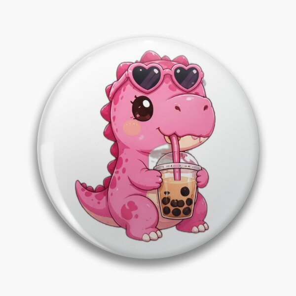Item preview, Bubble Tea Dino Princess designed and sold by DailyDoodlesBySumbul.