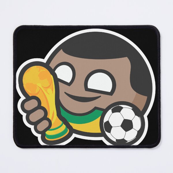Item preview, Brazilian Soccer Player with World Cup Trophy Cartoon designed and sold by Torket-y.