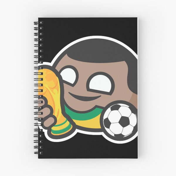 Item preview, Brazilian Soccer Player with World Cup Trophy Cartoon designed and sold by Torket-y.