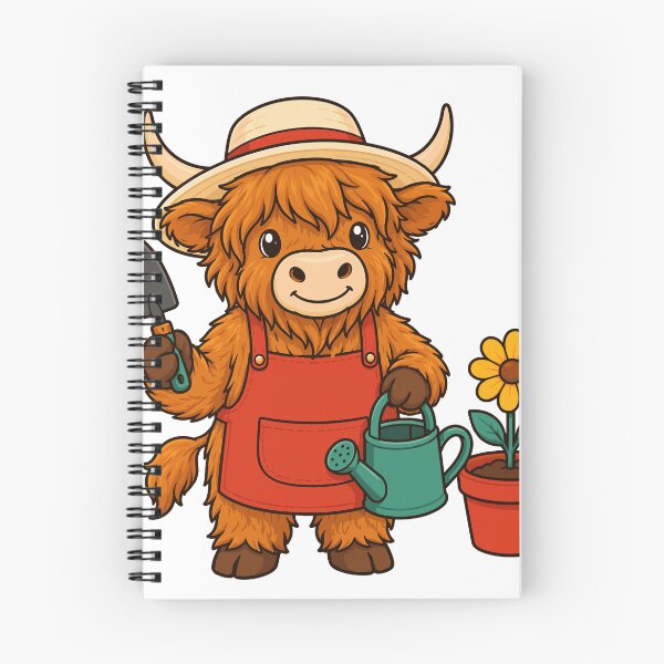 Item preview, Cute Highland Cow Gardening Day designed and sold by JasKei-Designs.