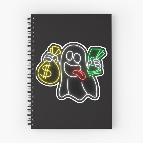 Item preview, Neon Money Ghost - Rich Cartoon Spirit Glowing Art designed and sold by alalame.