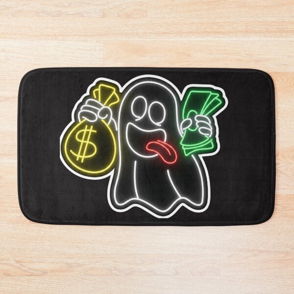 Item preview, Neon Money Ghost - Rich Cartoon Spirit Glowing Art designed and sold by alalame.