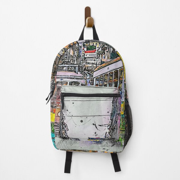Item preview, Lisbon Portugal Tram Street Art | Portugal Travel Print | Lisbon City Poster designed and sold by DigitalChickHub.