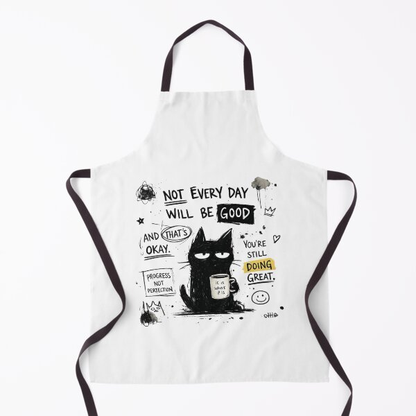 Item preview, Messy Grumpy Cat Motivational Quote | Hand Drawn Sketch Aesthetic designed and sold by EverStitchStudio ★★★★★.