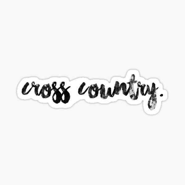 cross country Sticker
