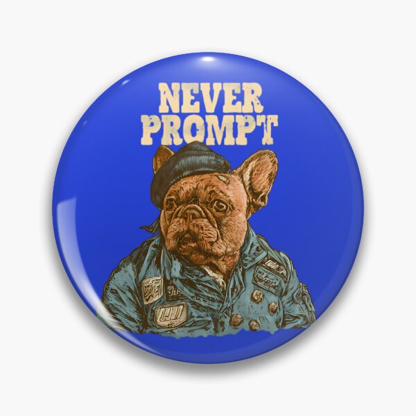 Item preview, NEVER PROMPT French Bulldog - Vintage Military Dog Streetwear Art designed and sold by Structure-Blue.