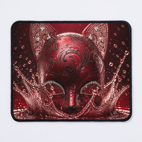 Item preview, Masquerade Red Cat Mask designed and sold by CyndiEpps.