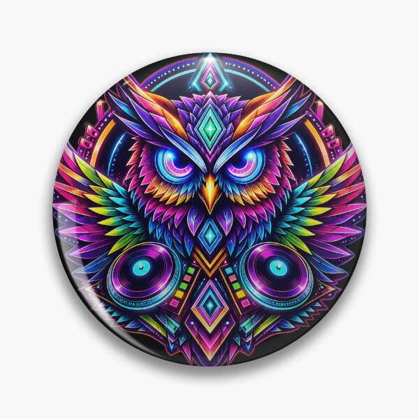 Item preview, Rave Owl Turntables designed and sold by syotos-ai.