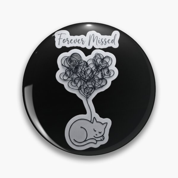 Item preview, Forever Missed – Minimalist Wire Art Cat Memorial Tribute designed and sold by Fatomfatom.