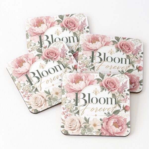 Item preview, Bloom Forever | Modern Floral Botanical Typography Aesthetic T-Shirt & Art Print designed and sold by rushaib.