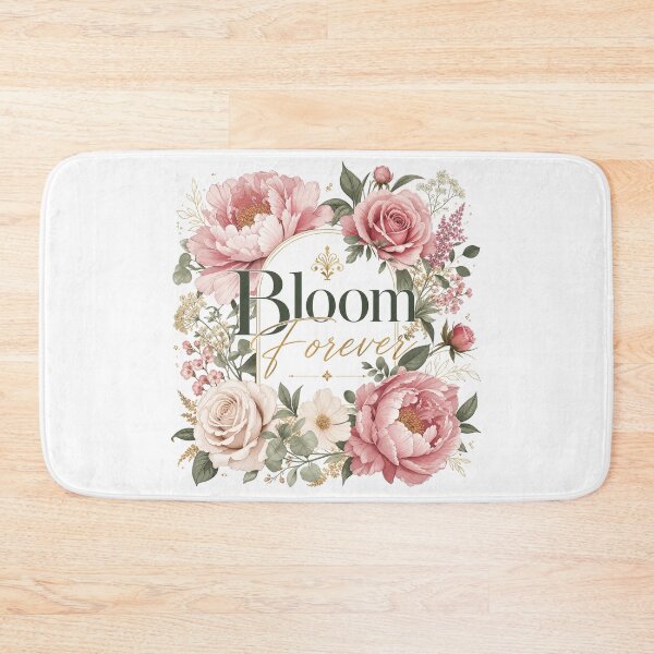 Item preview, Bloom Forever | Modern Floral Botanical Typography Aesthetic T-Shirt & Art Print designed and sold by rushaib.