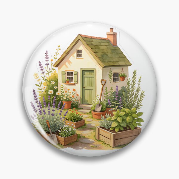 Item preview, Tiny Garden Society Vintage Botanical Cottagecore designed and sold by Spirit of Siam.