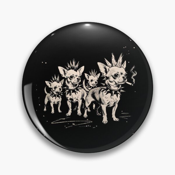 Item preview, Punk Chihuahua Rock Chihuahua Mohawk Spiked  designed and sold by ZBIFBOUETLA.