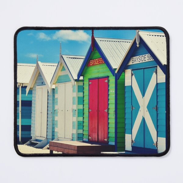 Item preview, Melbourne Brighton Beach Bathing Boxes | Australia Travel Print | Melbourne Poster designed and sold by DigitalChickHub.