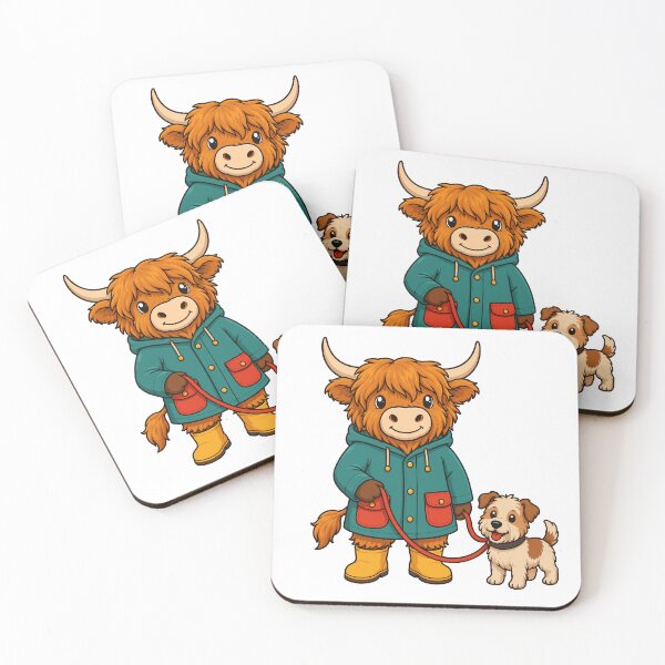 Item preview, Cute Highland Cow Dog Walker designed and sold by JasKei-Designs.