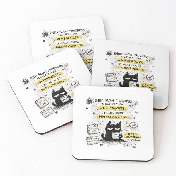 Item preview, Messy Grumpy Cat Motivational Quote | Hand Drawn Sketch Aesthetic designed and sold by EverStitchStudio ★★★★★.