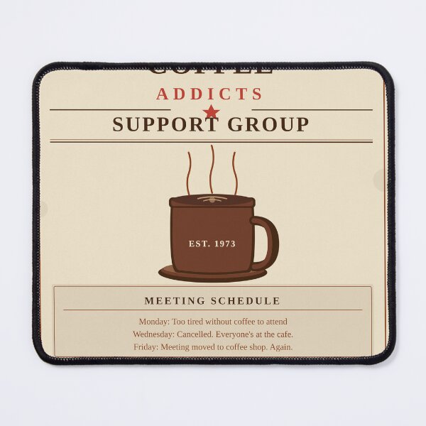 Item preview, Coffee Addicts Support Group Retro Vintage  T-Shirt Funny Coffee Lover Gift Caffeine  Humor Tee Established 1973 designed and sold by BhavyaMR.