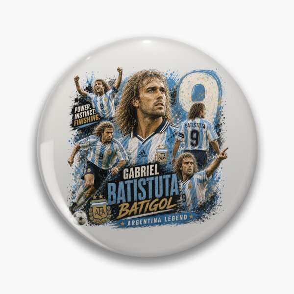 Item preview, Gabriel Batistuta - Argentine Football Legend designed and sold by Sports Boutique.
