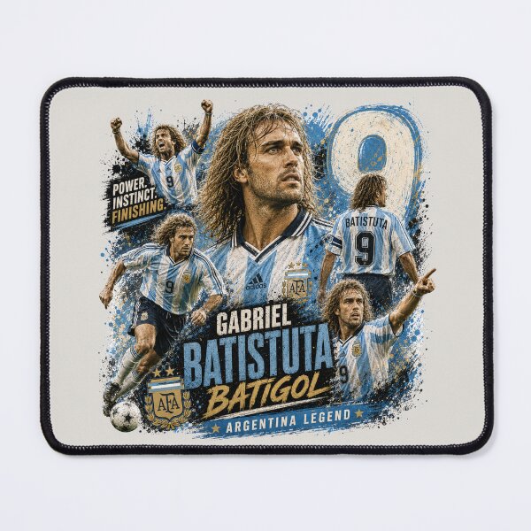 Item preview, Gabriel Batistuta - Argentine Football Legend designed and sold by Sports Boutique.